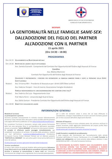 LA GENITORIALITÀ NELLE FAMIGLIE SAME-SEX: DALL’ADOZIONE DEL FIGLIO DEL PARTNER ALL’ADOZIONE CON IL PARTNER